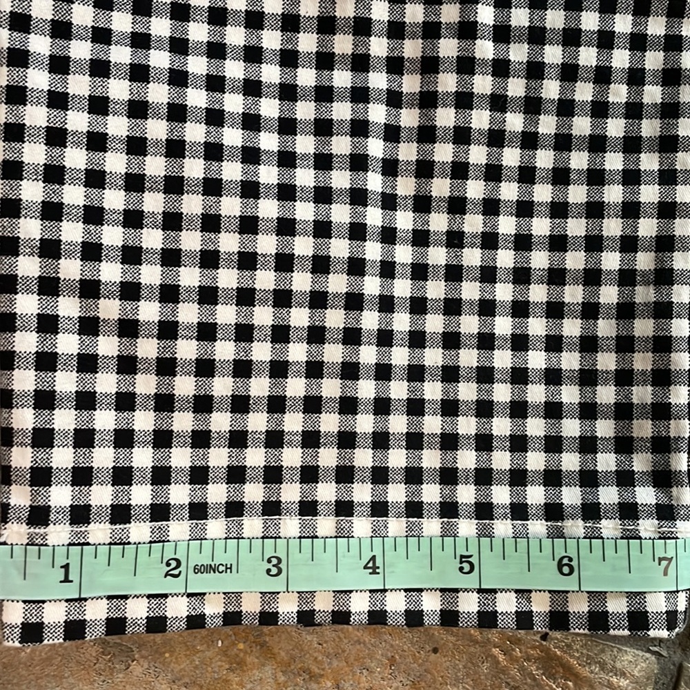 GAP Slim City Black & White Check/Gigham Print Crop Pant - Picture 7 of 11